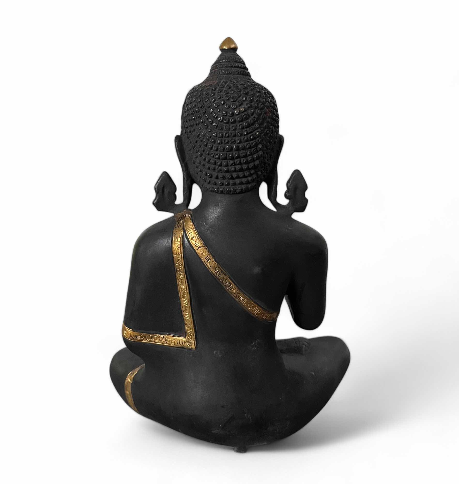 Buddha Bronze Figur mit lehrender Geste 33cm