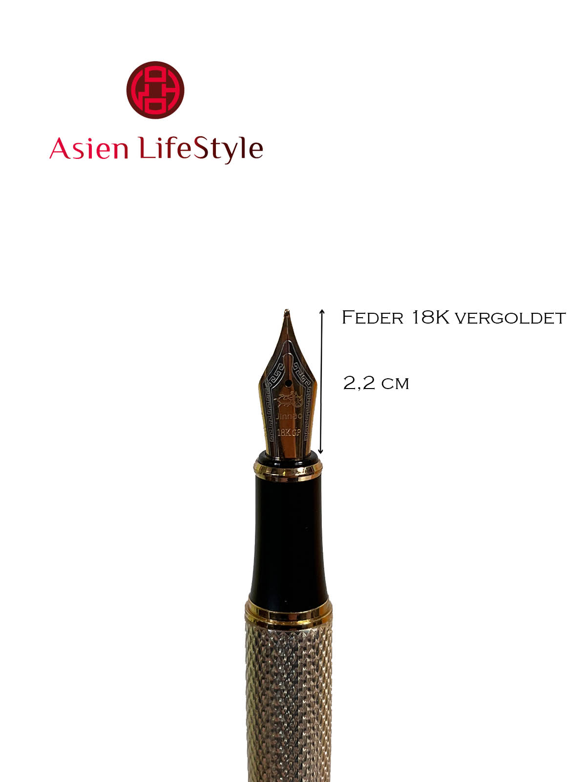 Füllfederhalter Dragon Pen - Drachen Füller - Silverstar