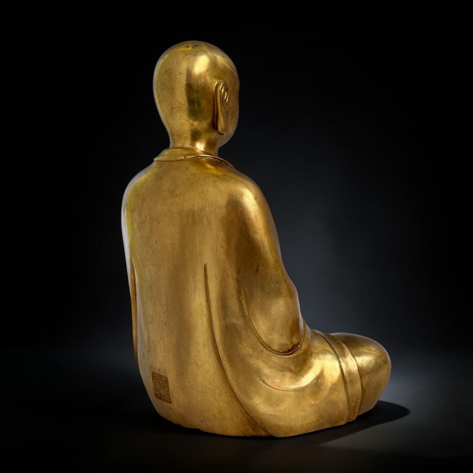 Jizo Bosatsu Bronze Statue 29 cm – Kshitigarbha Bodhisattva – Schutzpatron China