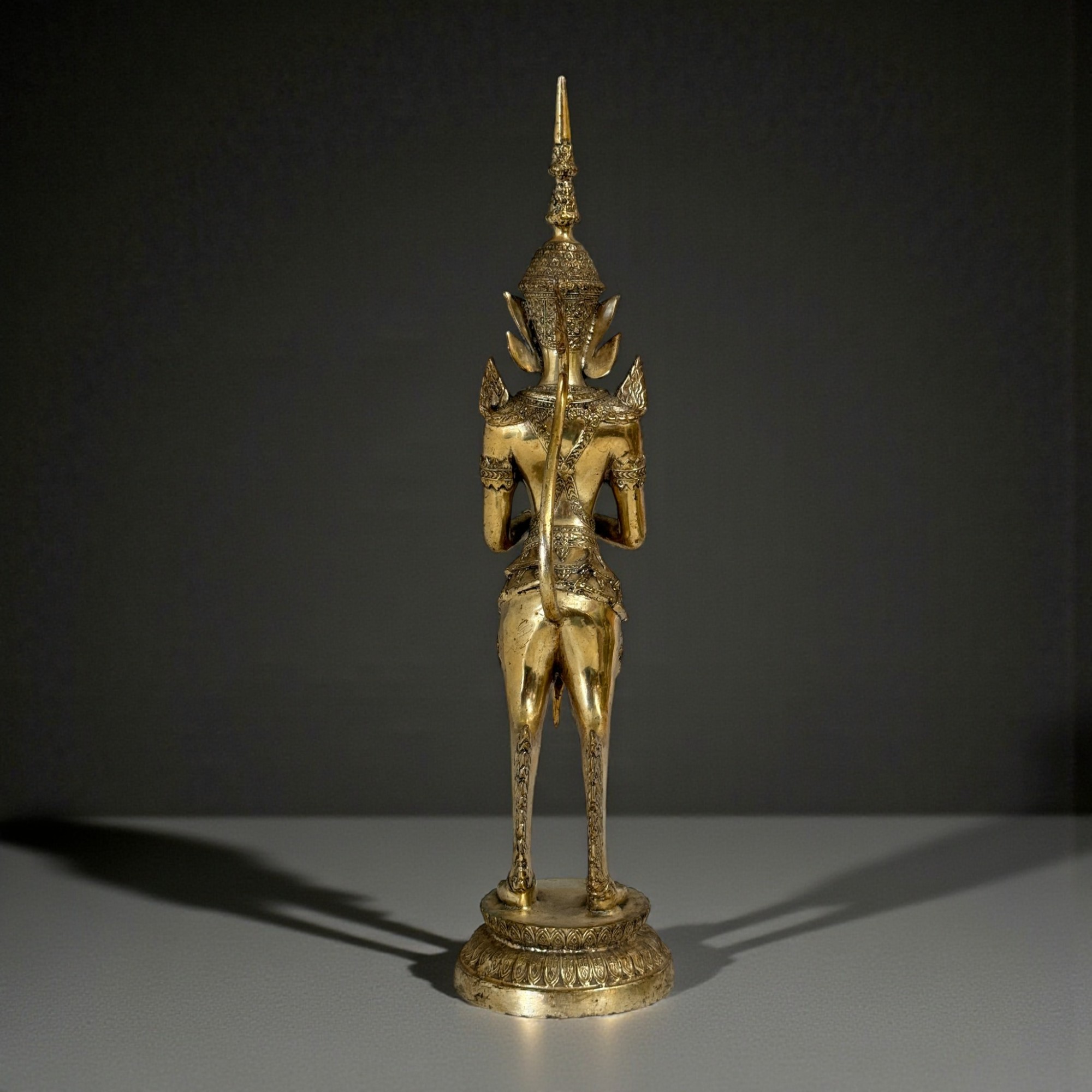 Kinnari Figur Bronze Messing Thailand asiatisches Sammlerstück 39,5 cm