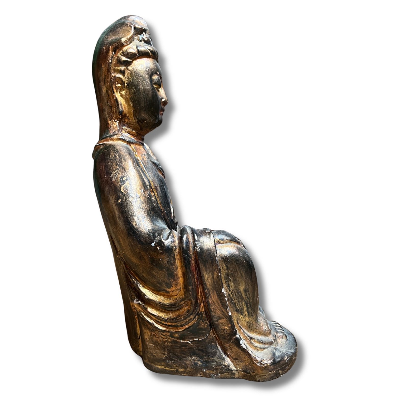 Kwan-Yin Buddha Figur aus Pappmache