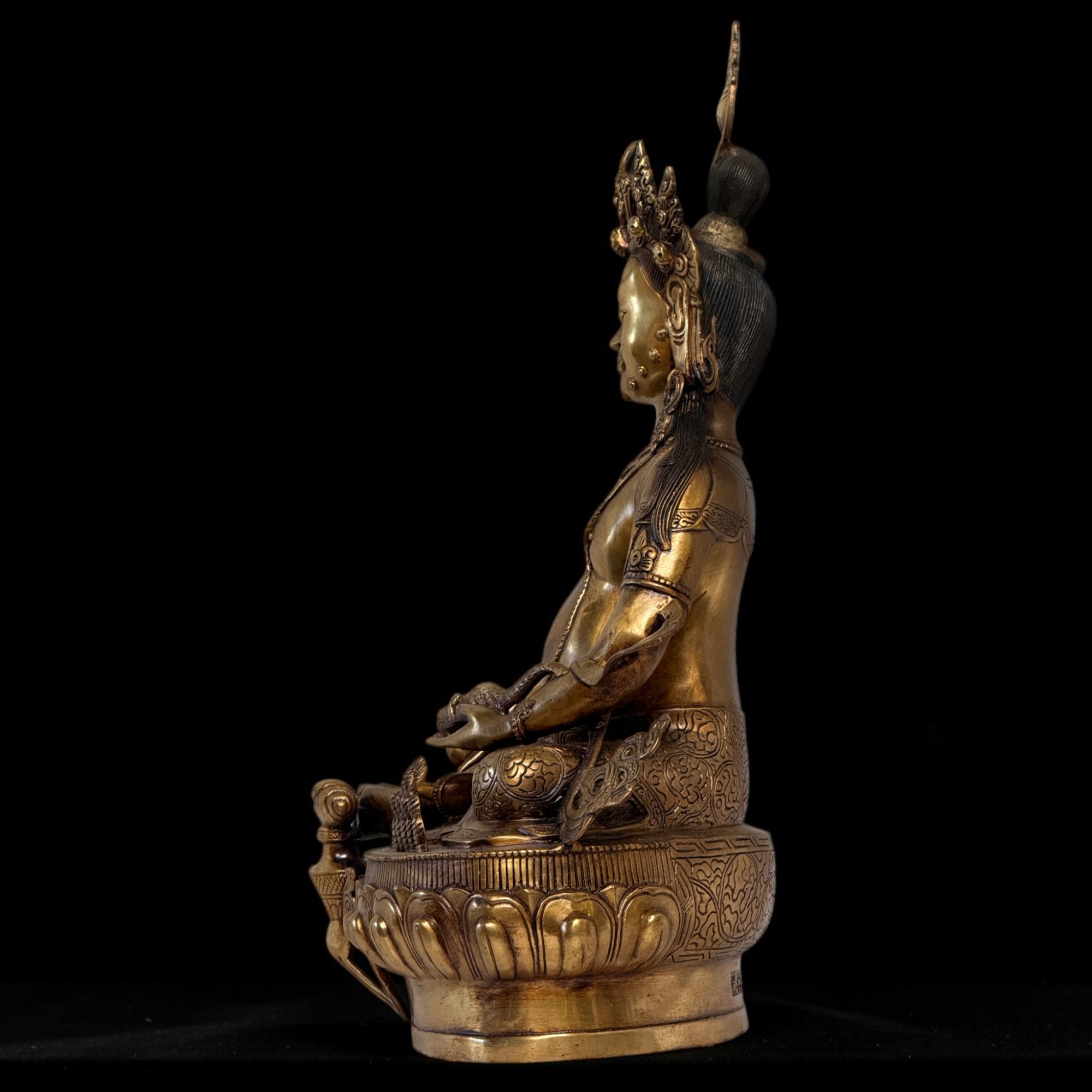 Kubera Bronze Statue - Reichtumsgott - 50 cm