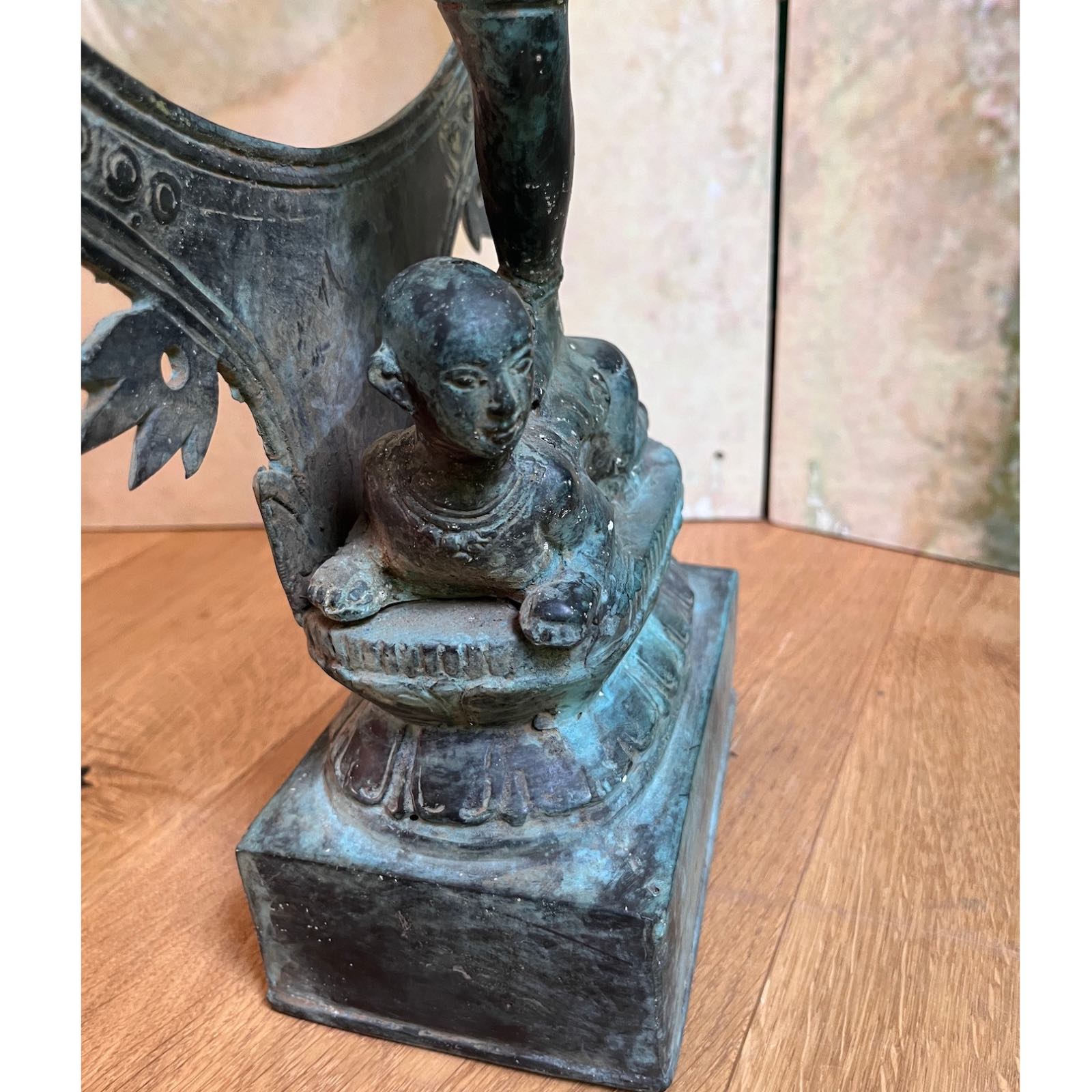 Dancing Shiva Figur Bronze Indonesien Skulptur -alt