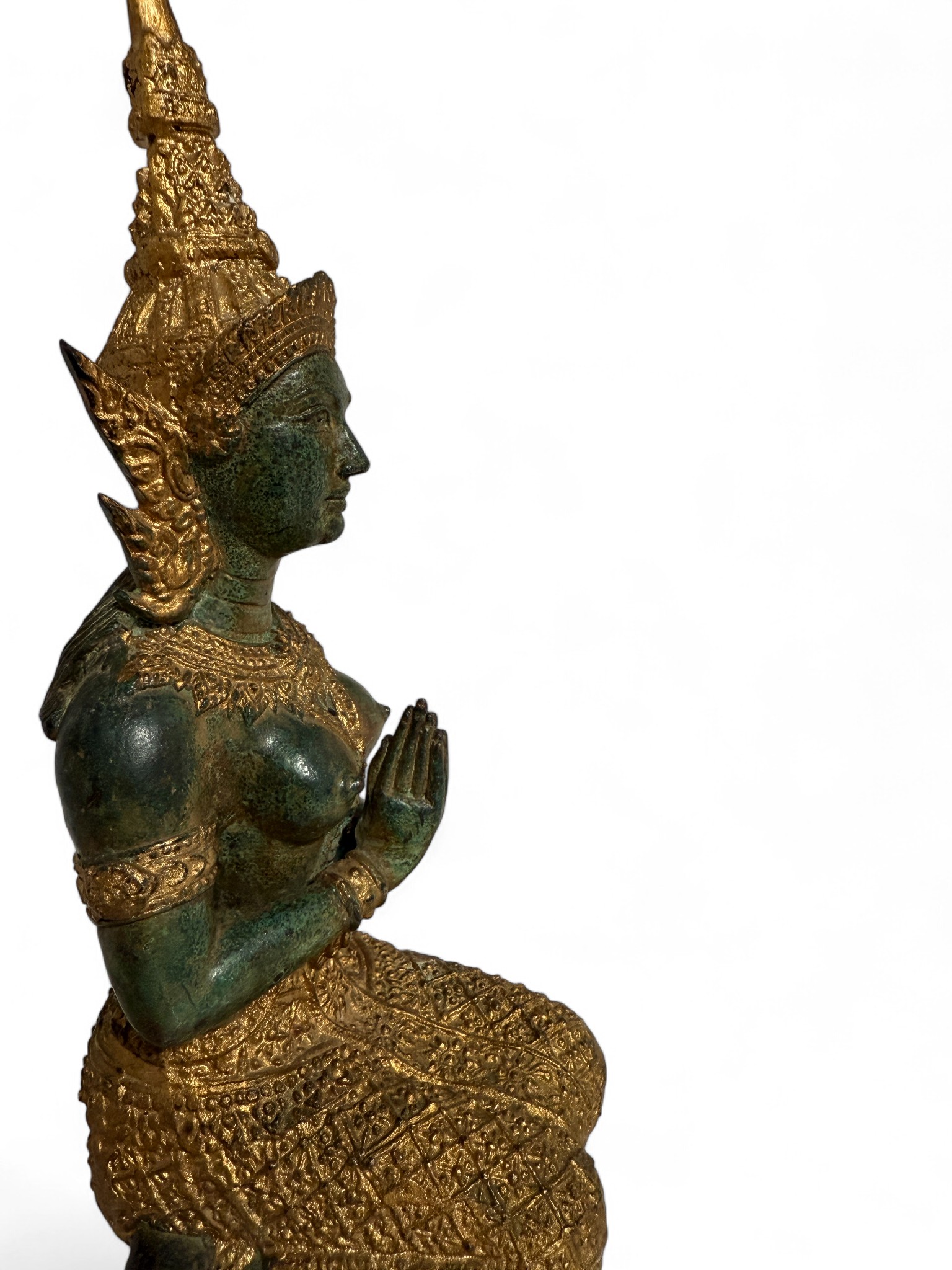 Tempelwächter Figur Bronze Skulptur Thailand 22 cm Tempelwächter Figur Bronze Skulptur Thailand 22 cm