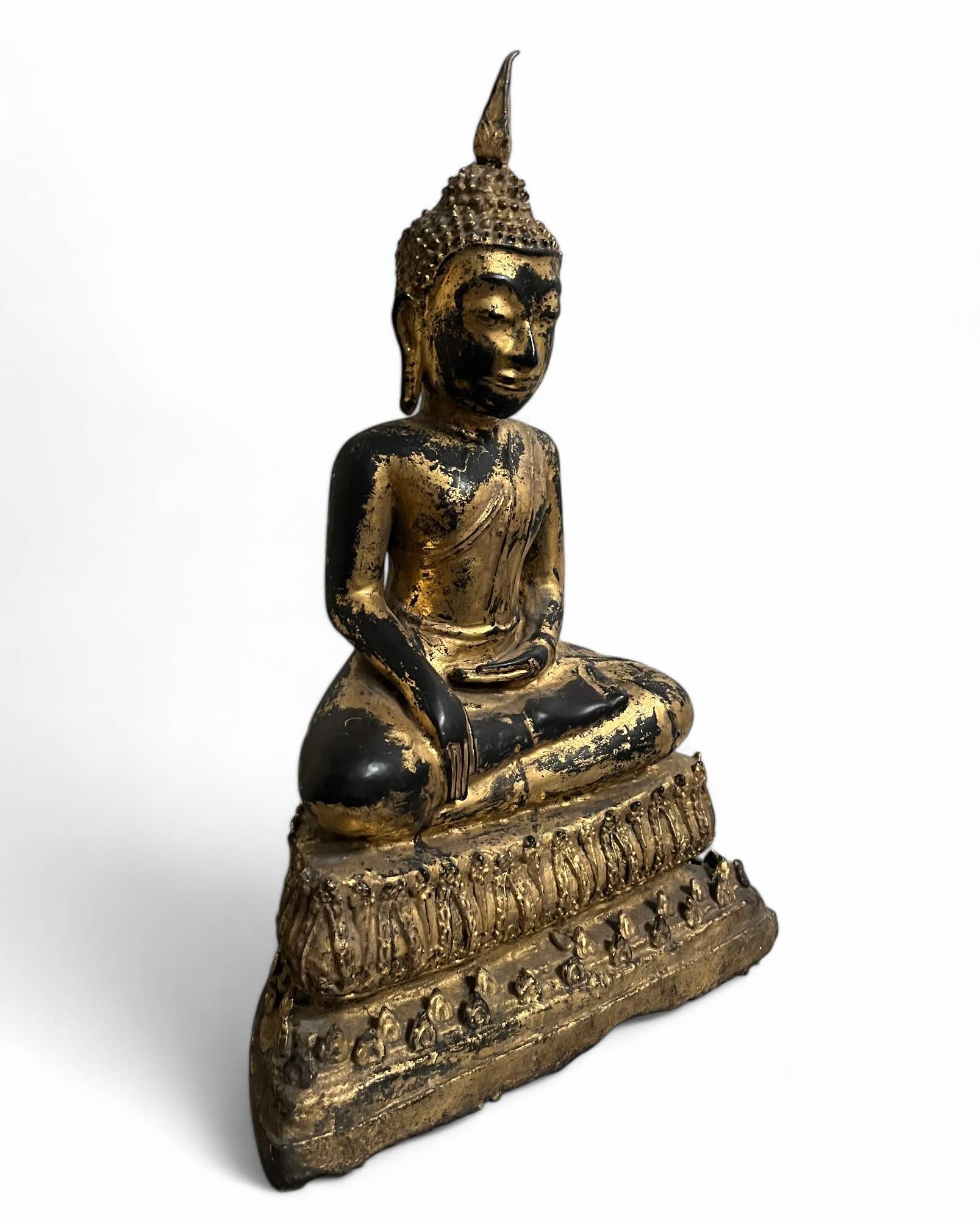Buddha Figur Bronze Thailand Sukhothai - 43cm