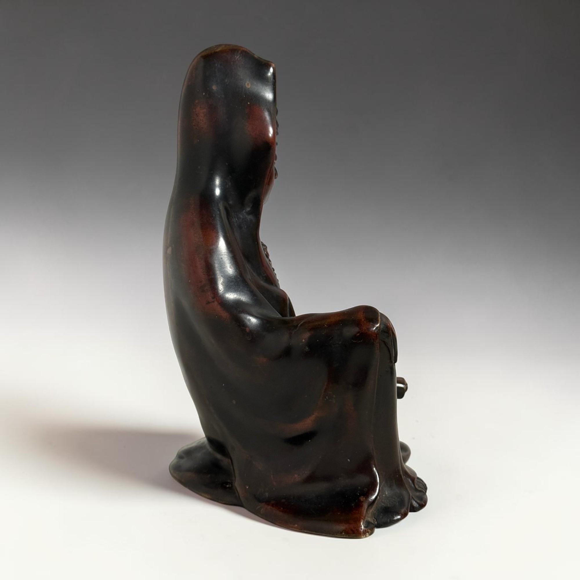 Alte Japan Kannon Bronze Figur – Signiert „Seiko“ – 19. Jhdt. – 2,9 kg – 22,5 cm