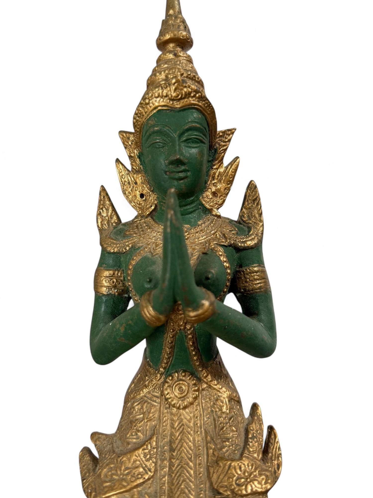 Thailändischer Tempelwächter Bronze Figur
