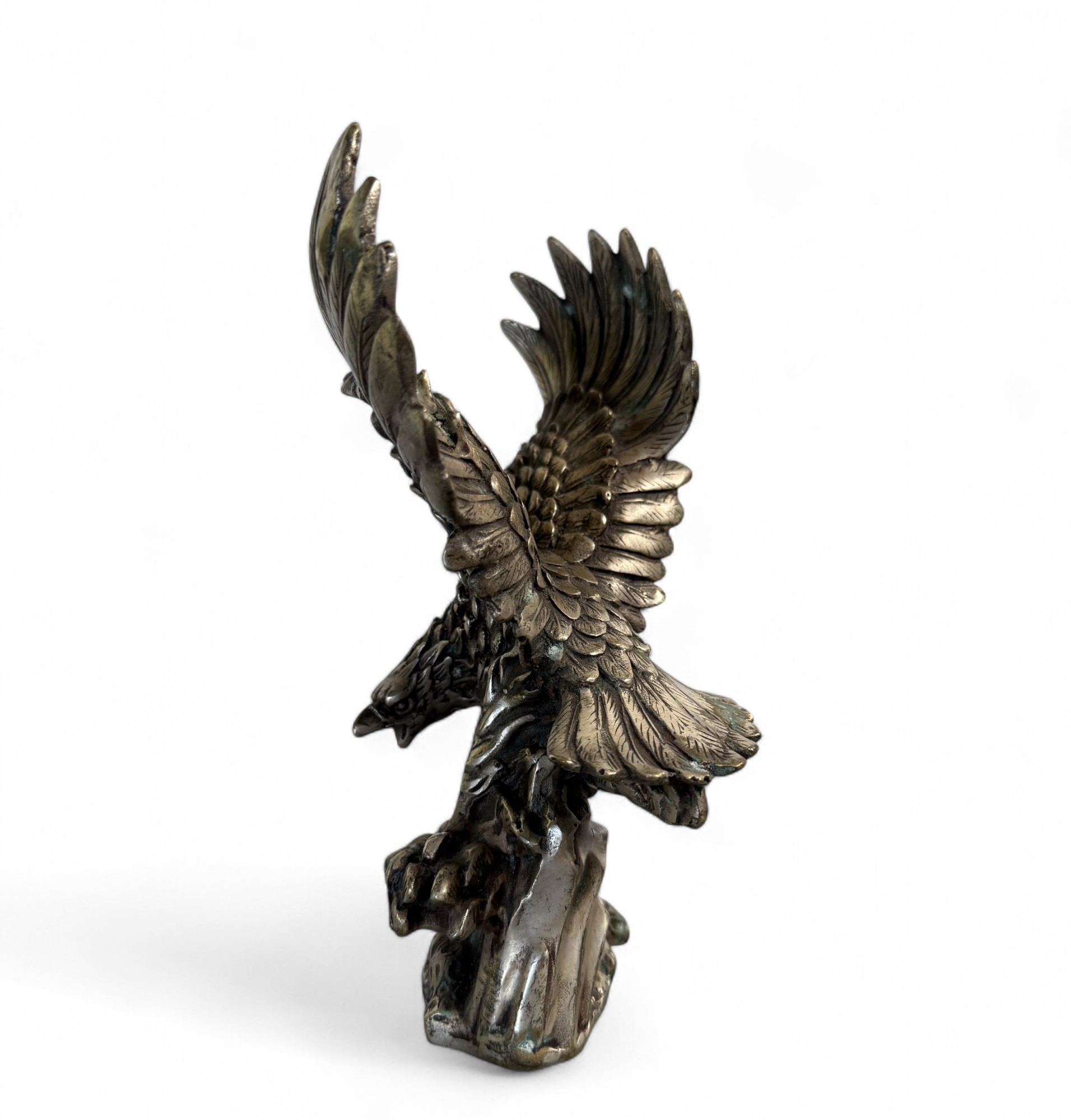 Adler Skulptur aus Bronze – Krafttier Symbol für Stärke & Freiheit, mit Patina