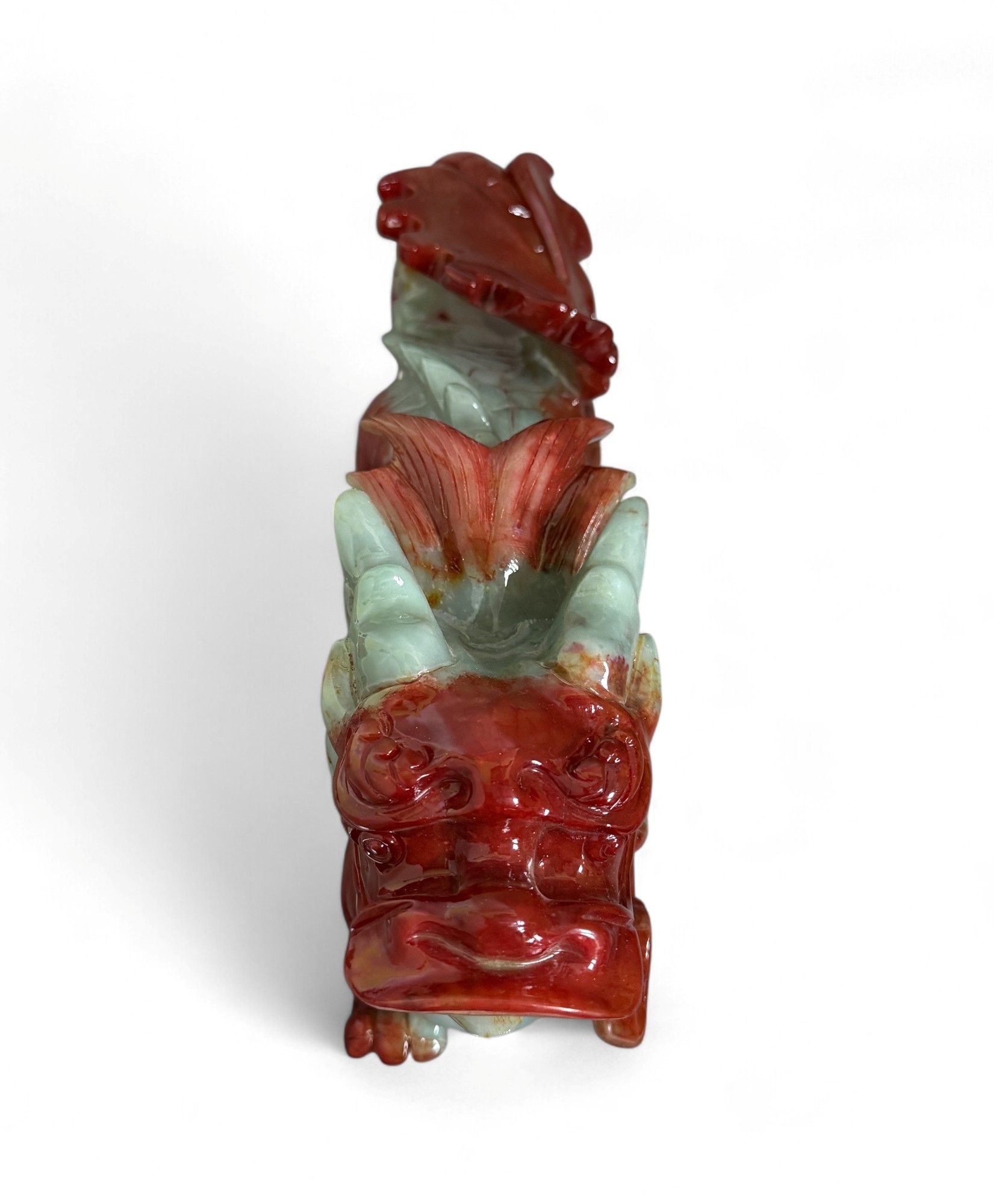 China Drache Xiujan Jade Figur - Fengshui Skulptur