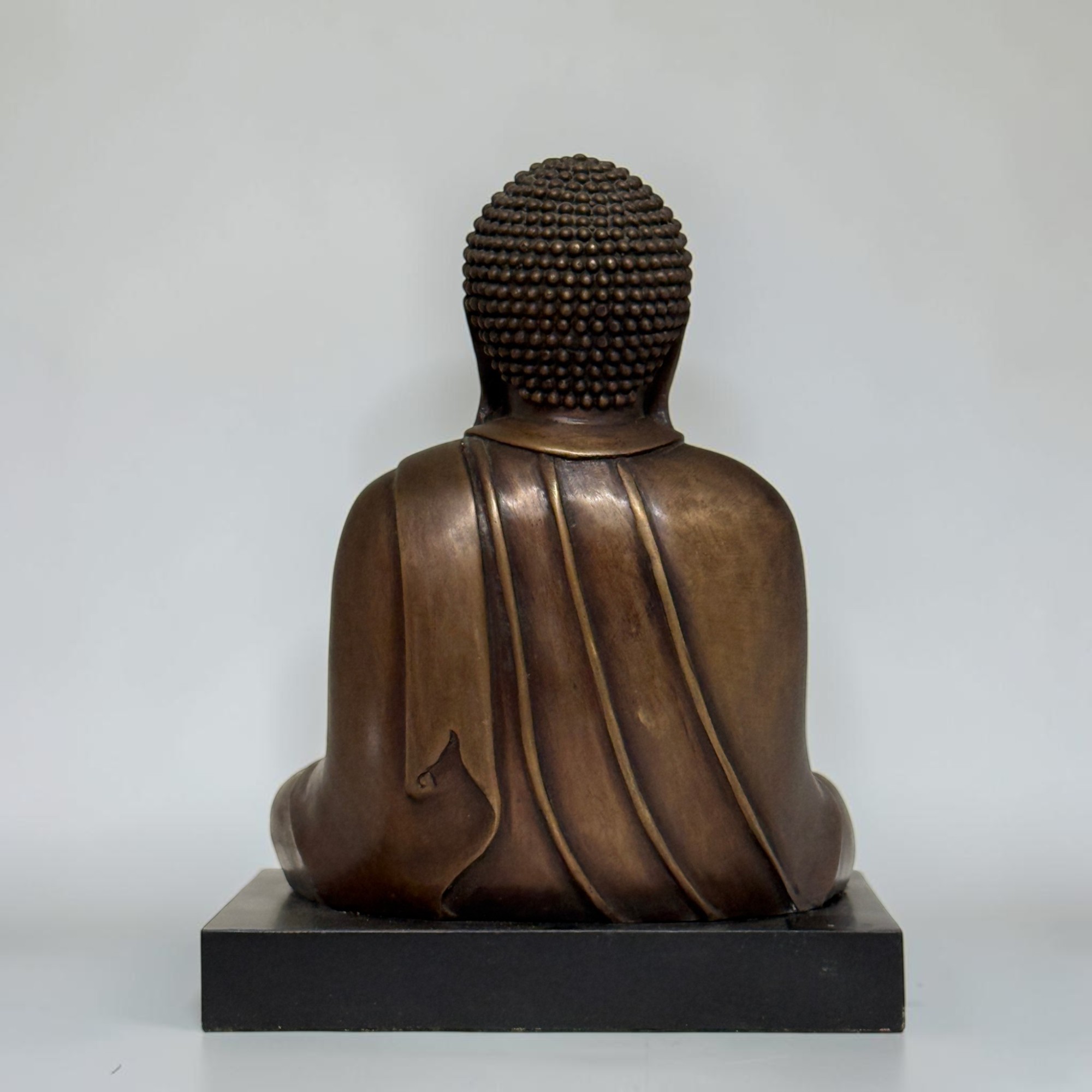 Alte Daibutsu Bronze Buddha Figur Kamakura Amida aus Japan