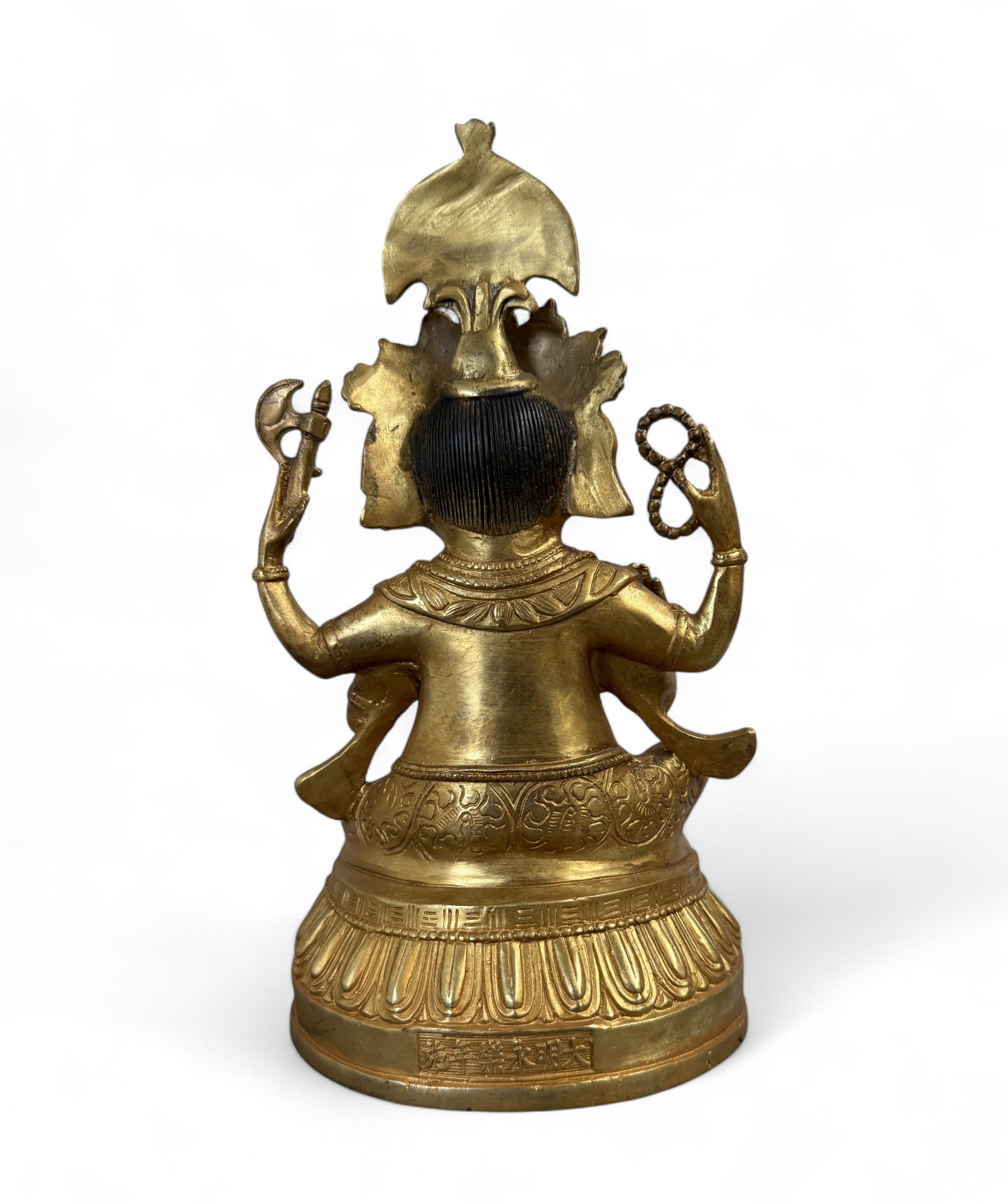 Bronze Ganesha Figur – Elefantengott des Wohlstands & der Weisheit, 26 cm