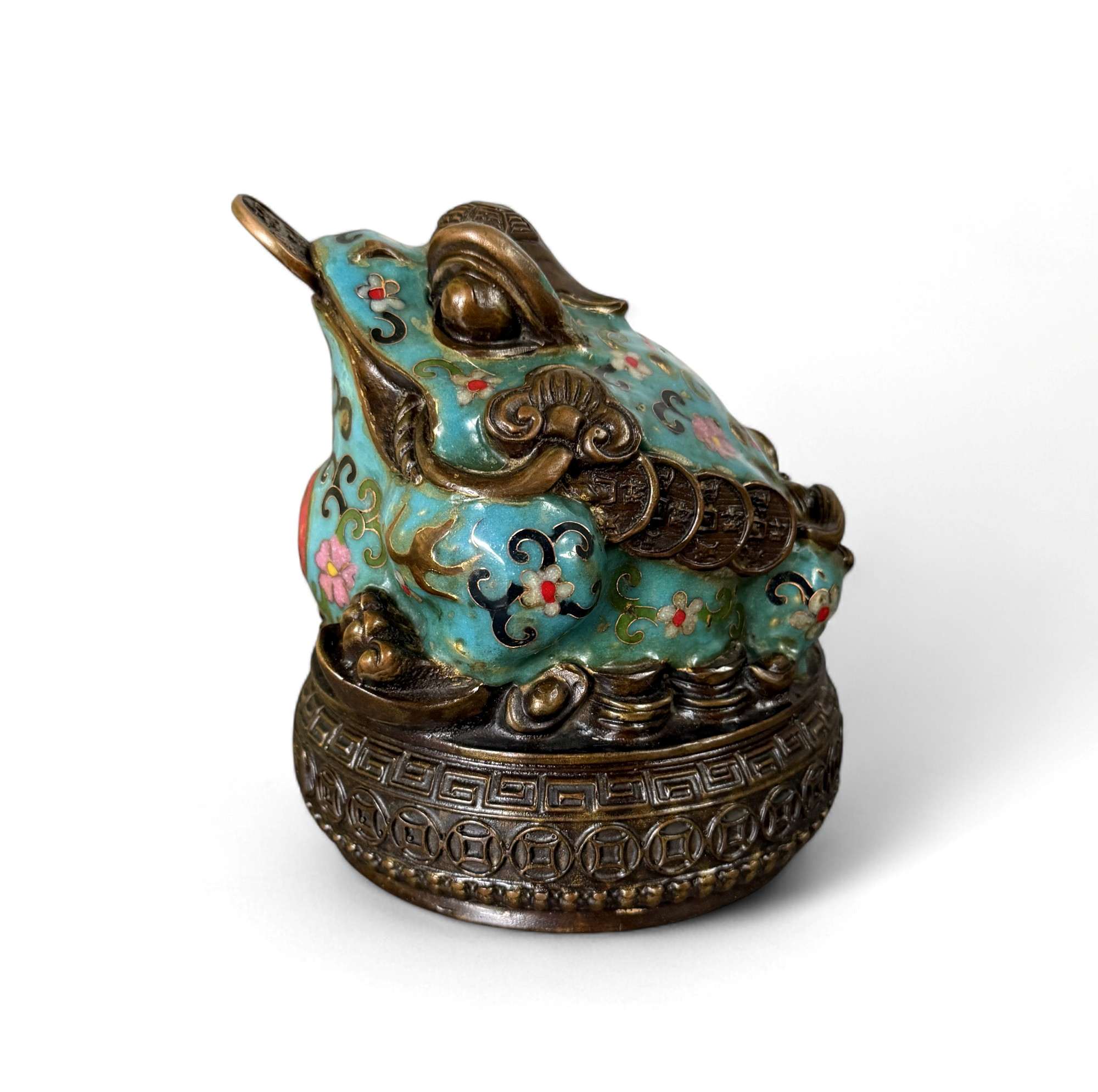 Geldkröte aus Bronze – Traditioneller Feng Shui Frosch