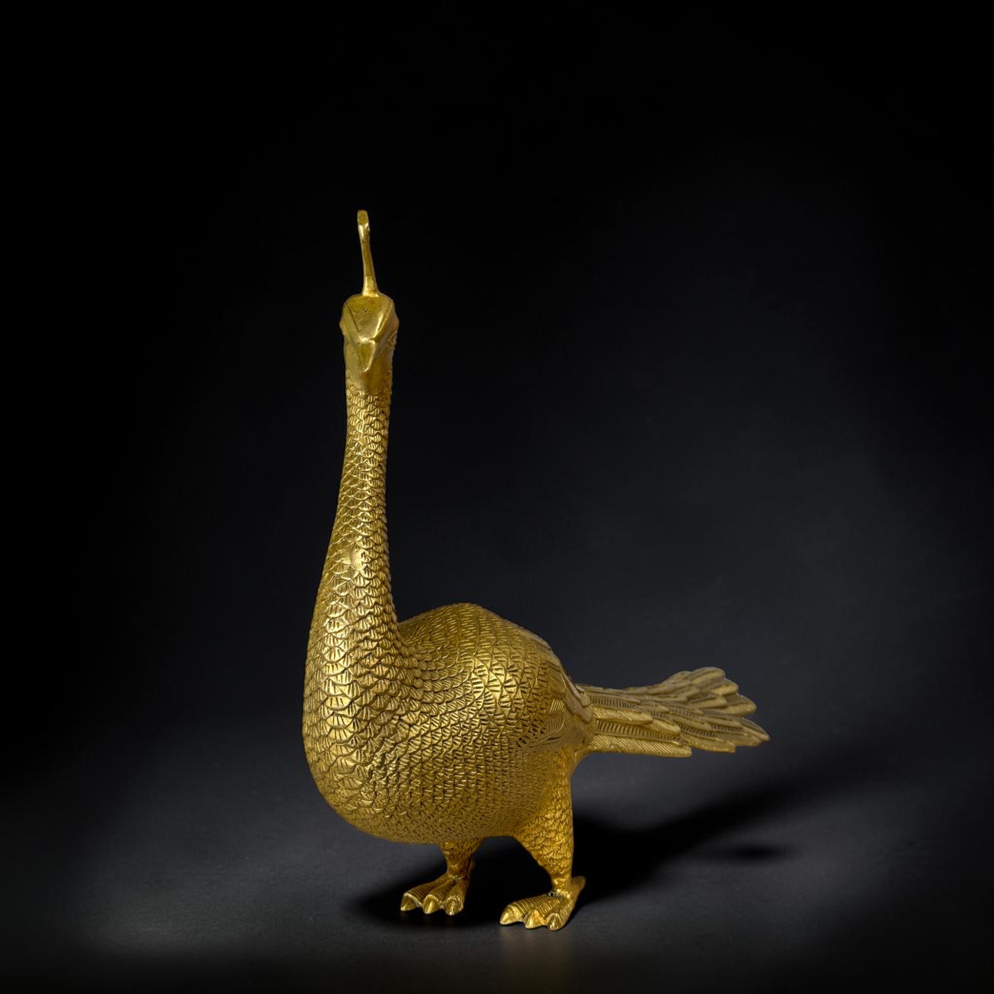 Hochwertiger Bronze-Pfau – Edles Kunsthandwerk aus Nordchina (54 cm)