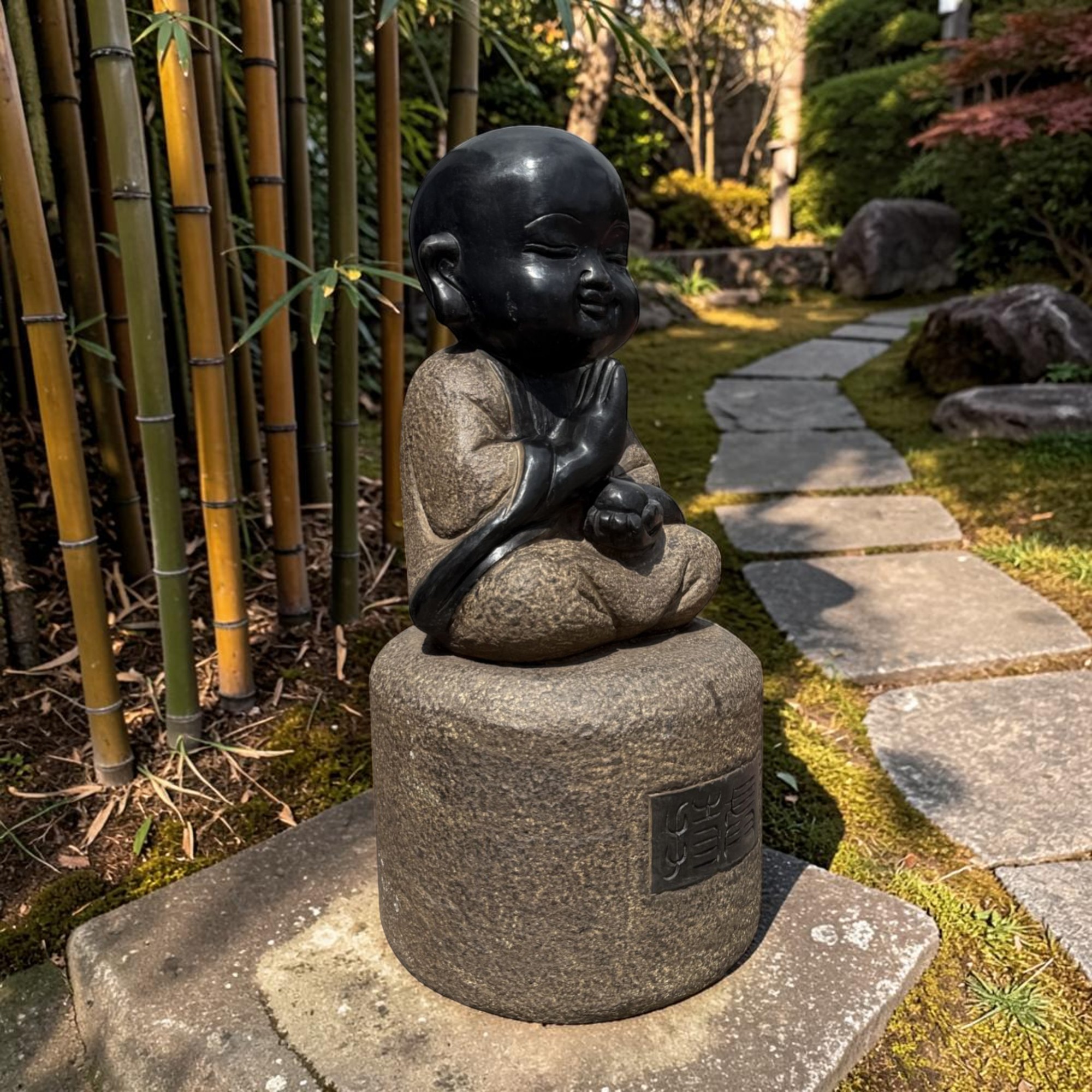 Zen Mönch Garten Figur China 62 cm groß