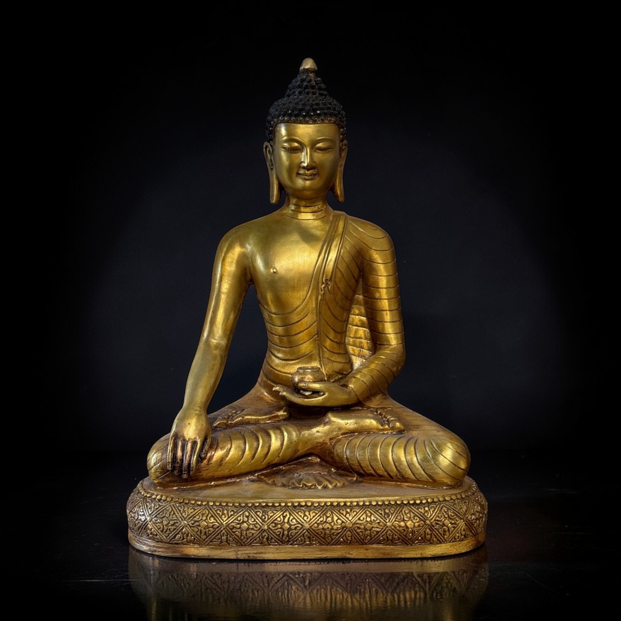 Buddha Figur Bronze Skulptur Siddharta Gautama