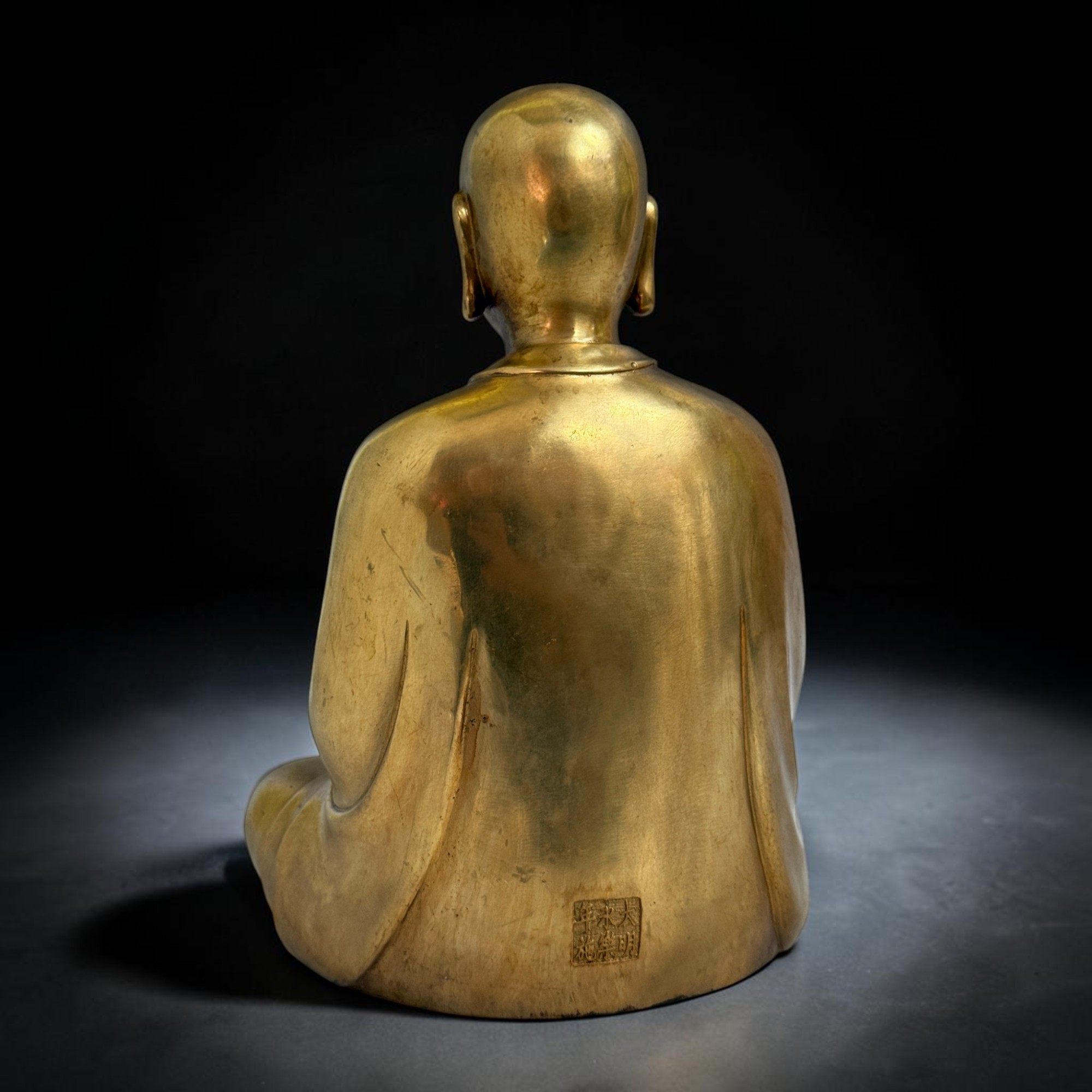 Jizo Bosatsu Bronze Statue 29 cm – Kshitigarbha Bodhisattva – Schutzpatron China