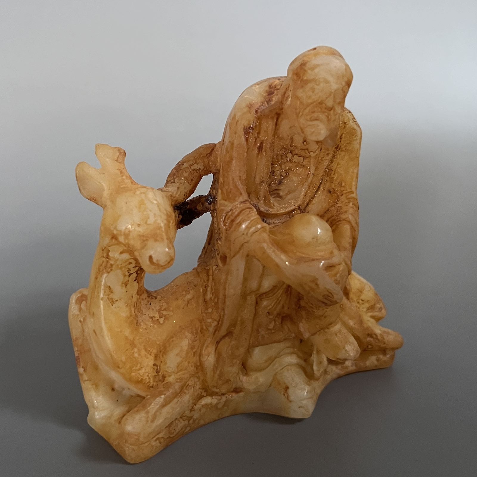 Arhat Figur China Jade Buddhismus Luohan - 9cm