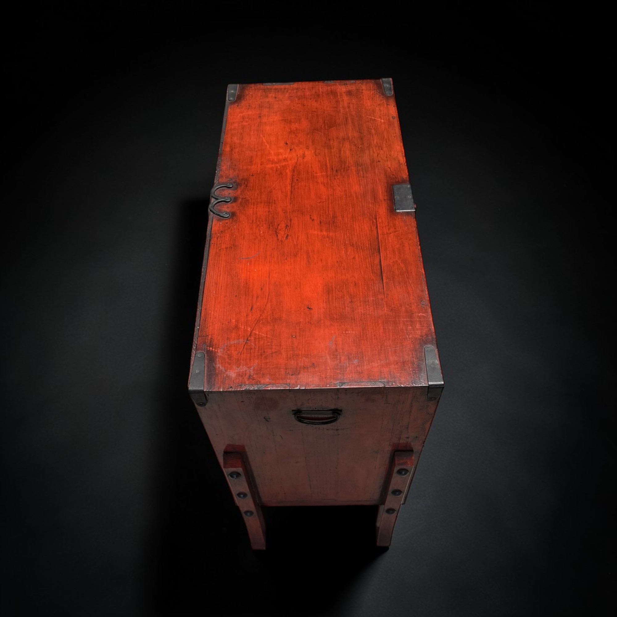 Japanisches Tansu "Herz-Sutra" – Kalligrafie-Schrank 96cm aus Sammlernachlass