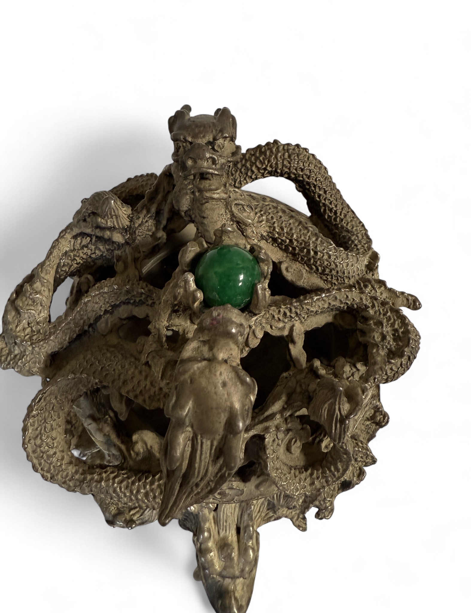 Räuchergefäß Drachen verziert - Bronze Gefäß