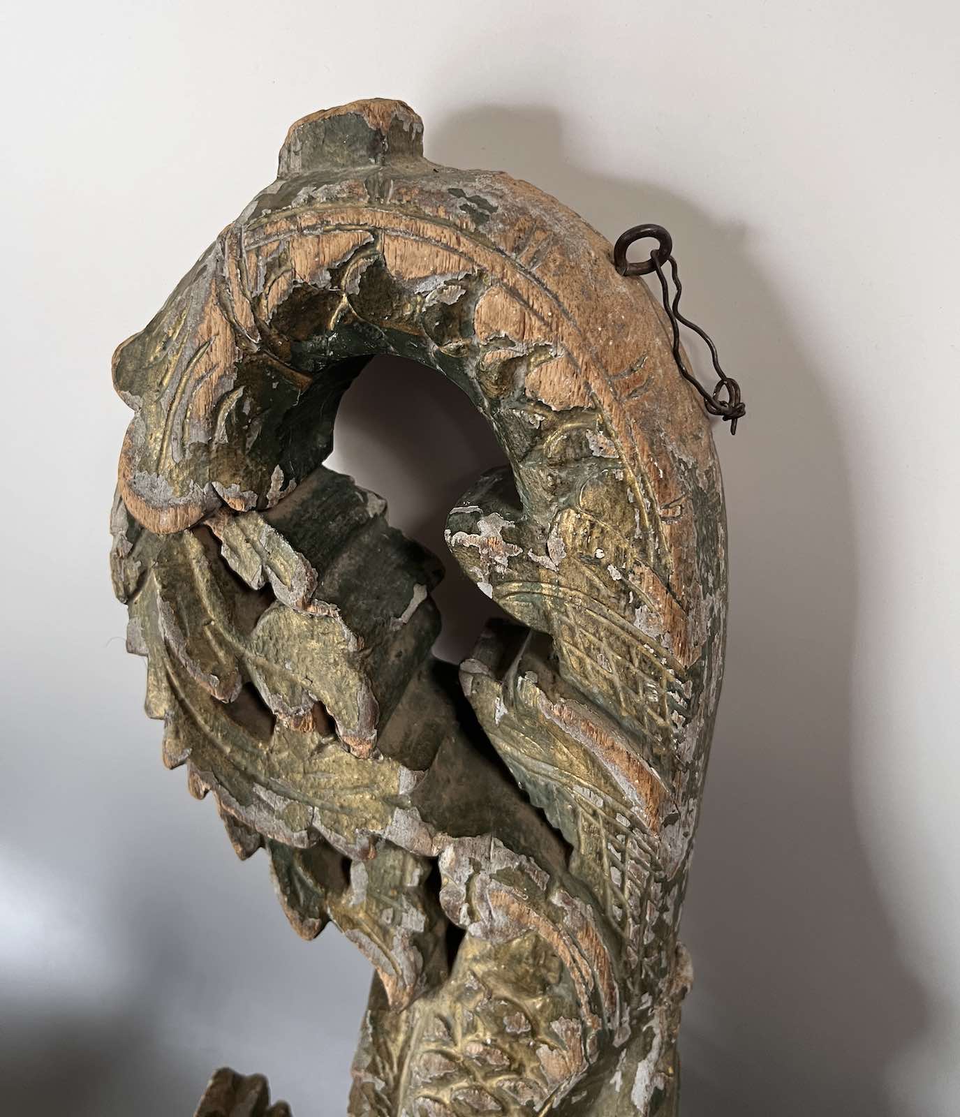 Alte Drachen Holz Skulptur Thailand