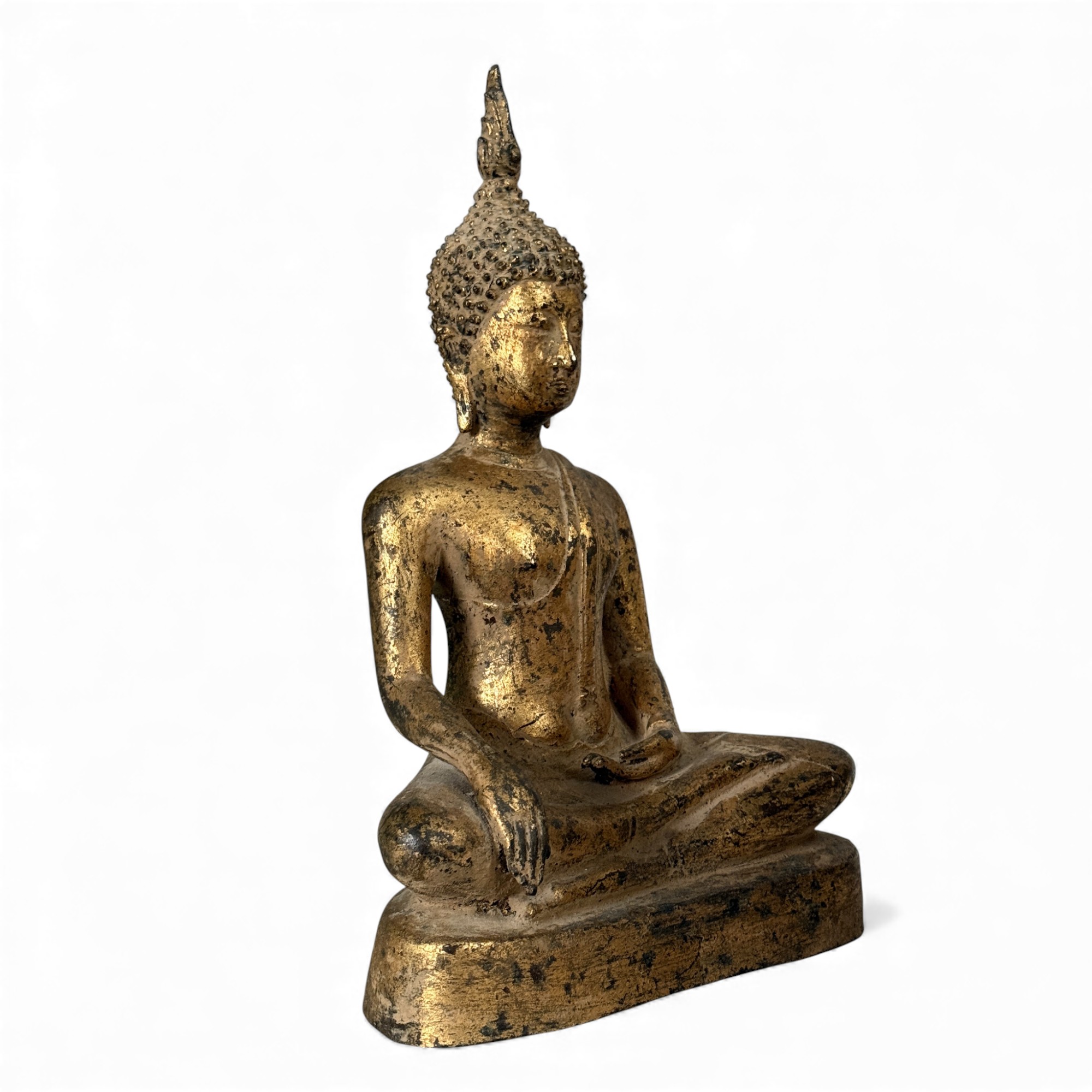 Buddha Statue Bronze im Rattanakosin Stil