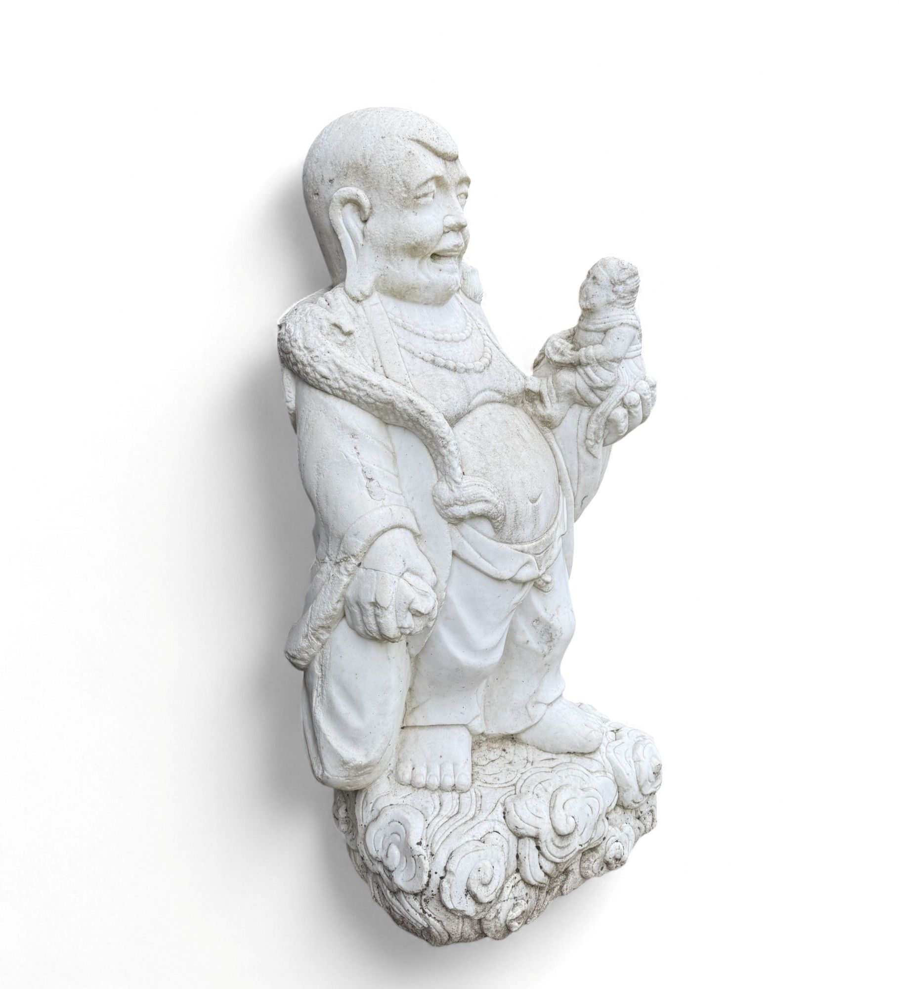 Hotai, dicker lachender Buddha aus Naturstein