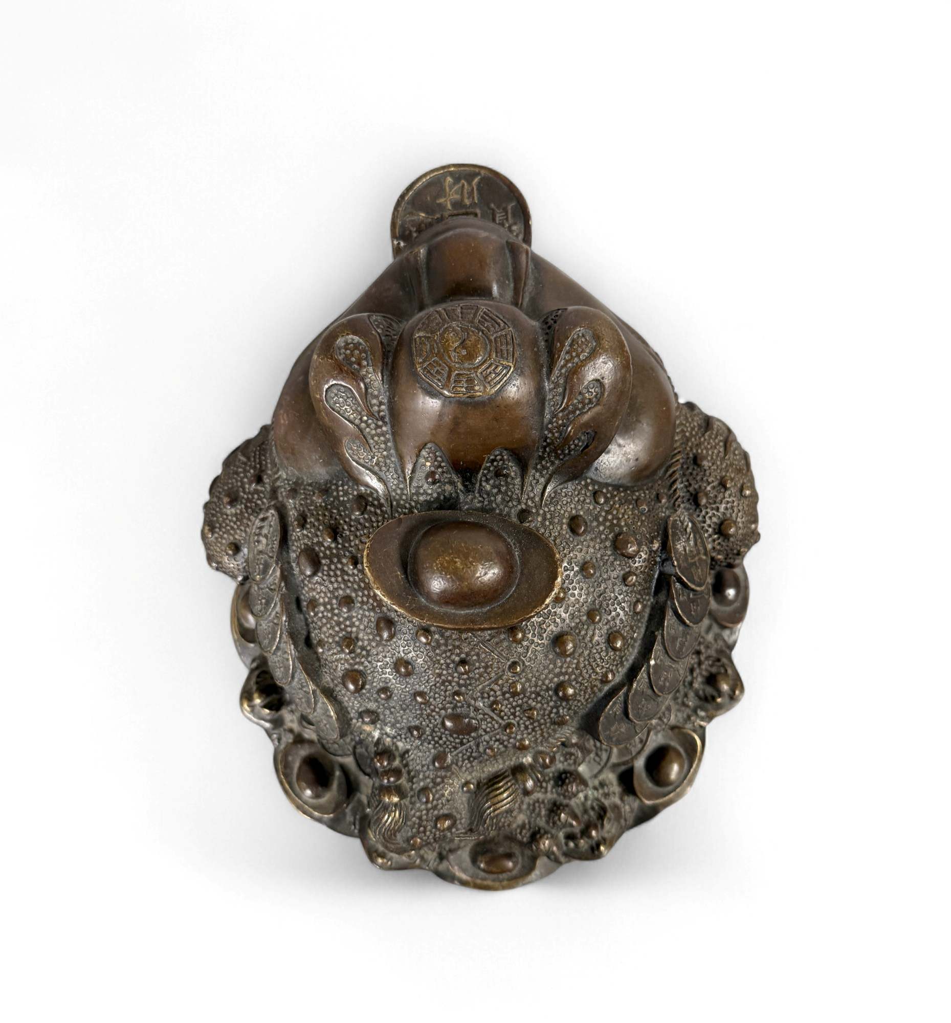 Geldkröte aus Bronze – Traditioneller Feng Shui Frosch