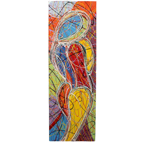 Weiblicher Akt Acryl Gemälde (150cm) Abstakte Kunst Thailand