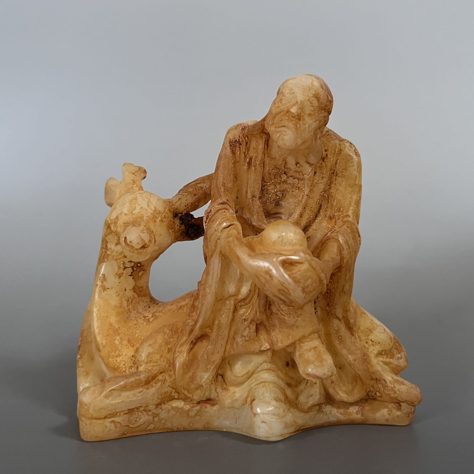 Arhat Figur China Jade Buddhismus Luohan - 9cm