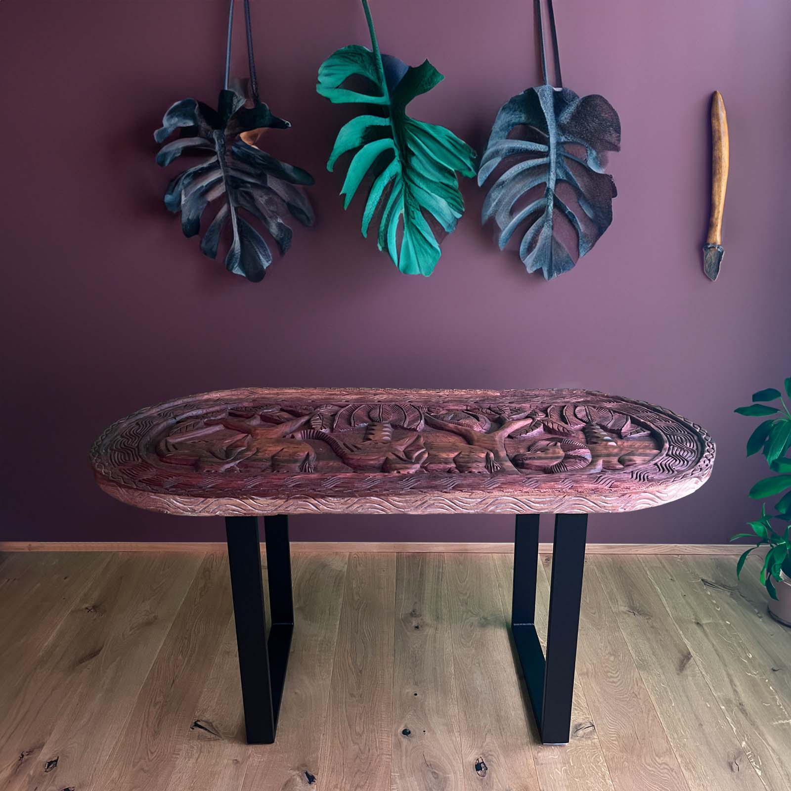Konsolentisch Beistelltisch Teak Holz Thailand