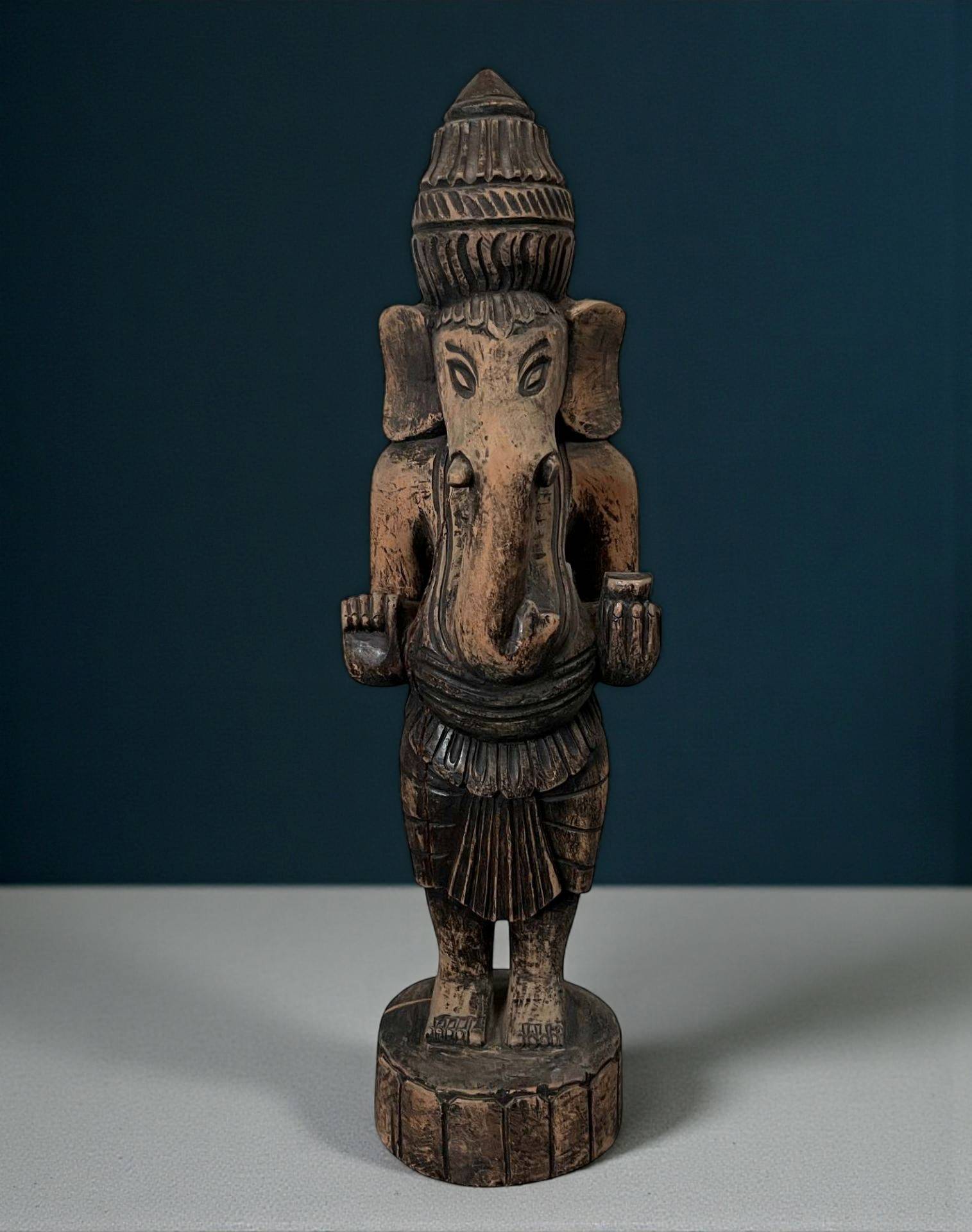 Ganesha Figur Holz Skulptur aus Indien 50 cm groß Ganesha Figur Holz Skulptur aus Indien 50 cm groß