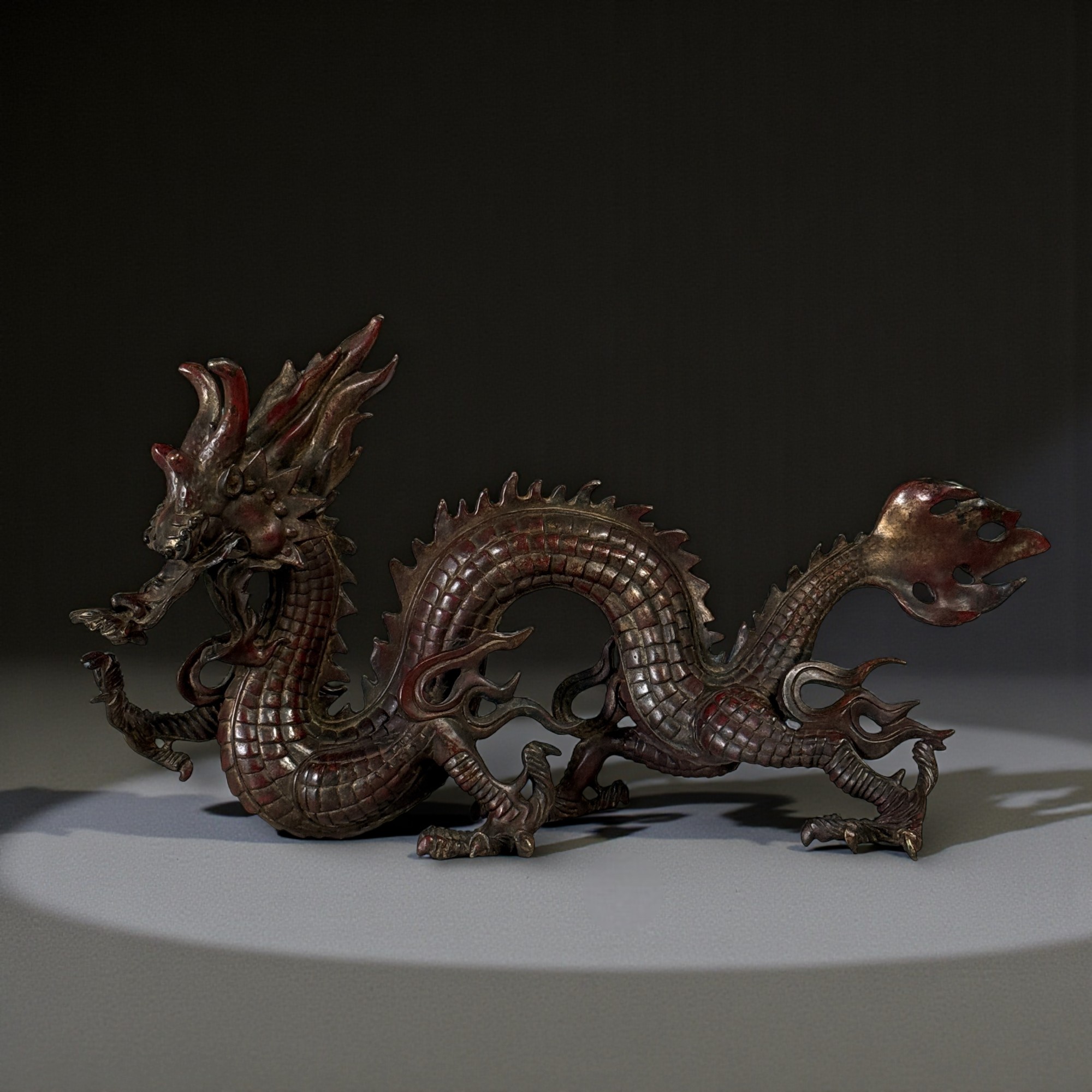 Chinesischer Kaiserdrache aus Bronze – 49 cm | 4,5 kg