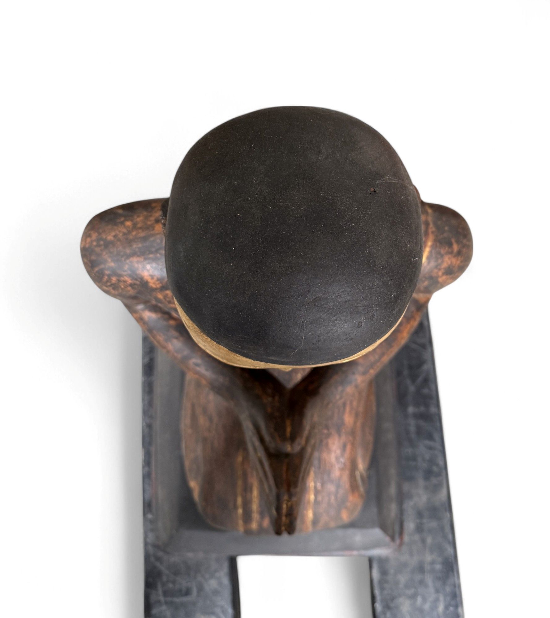 Burmesischer Mönch in Anjali Mudra aus Lacquerware 88 cm