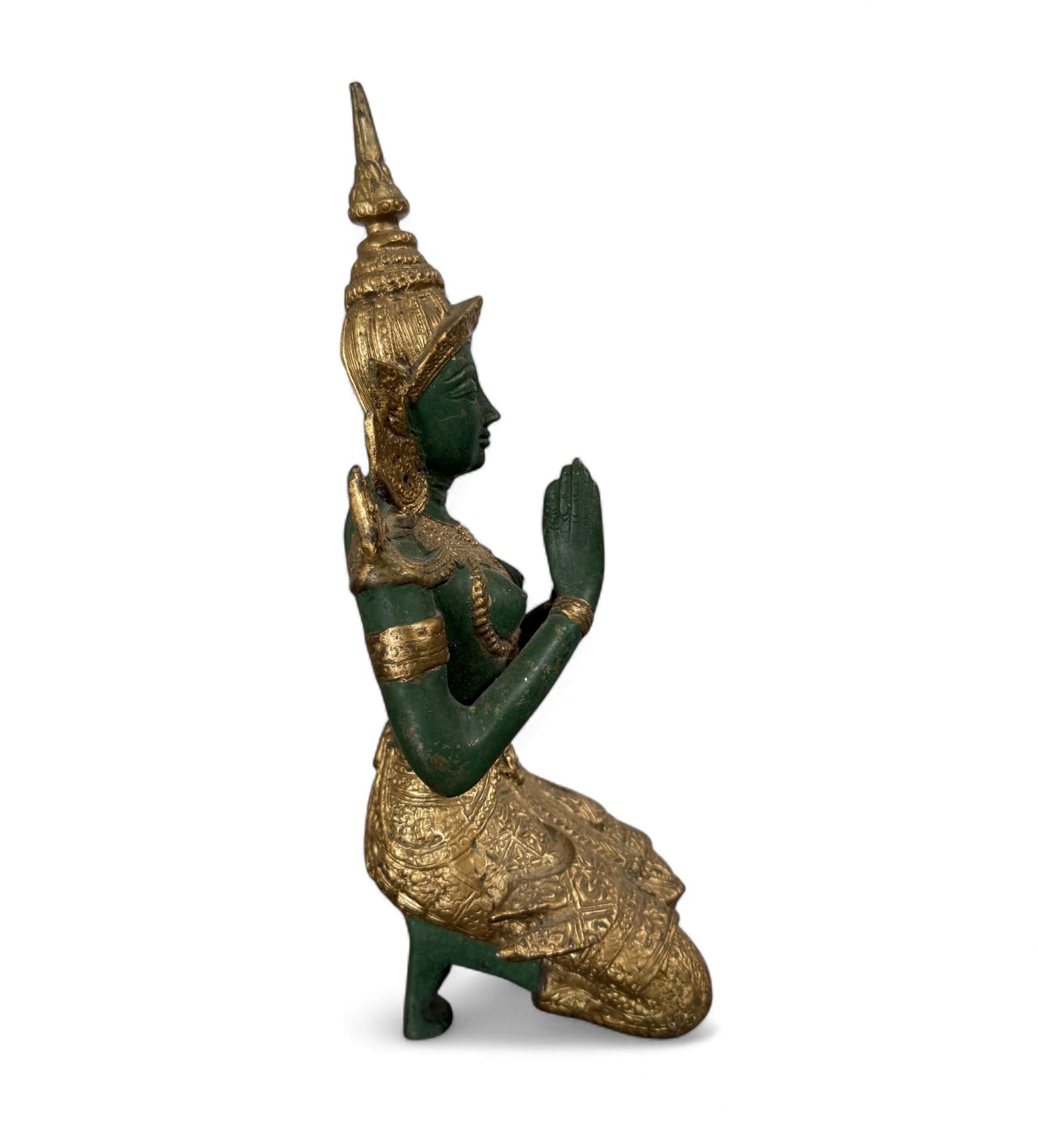 Thailändischer Tempelwächter Bronze Figur