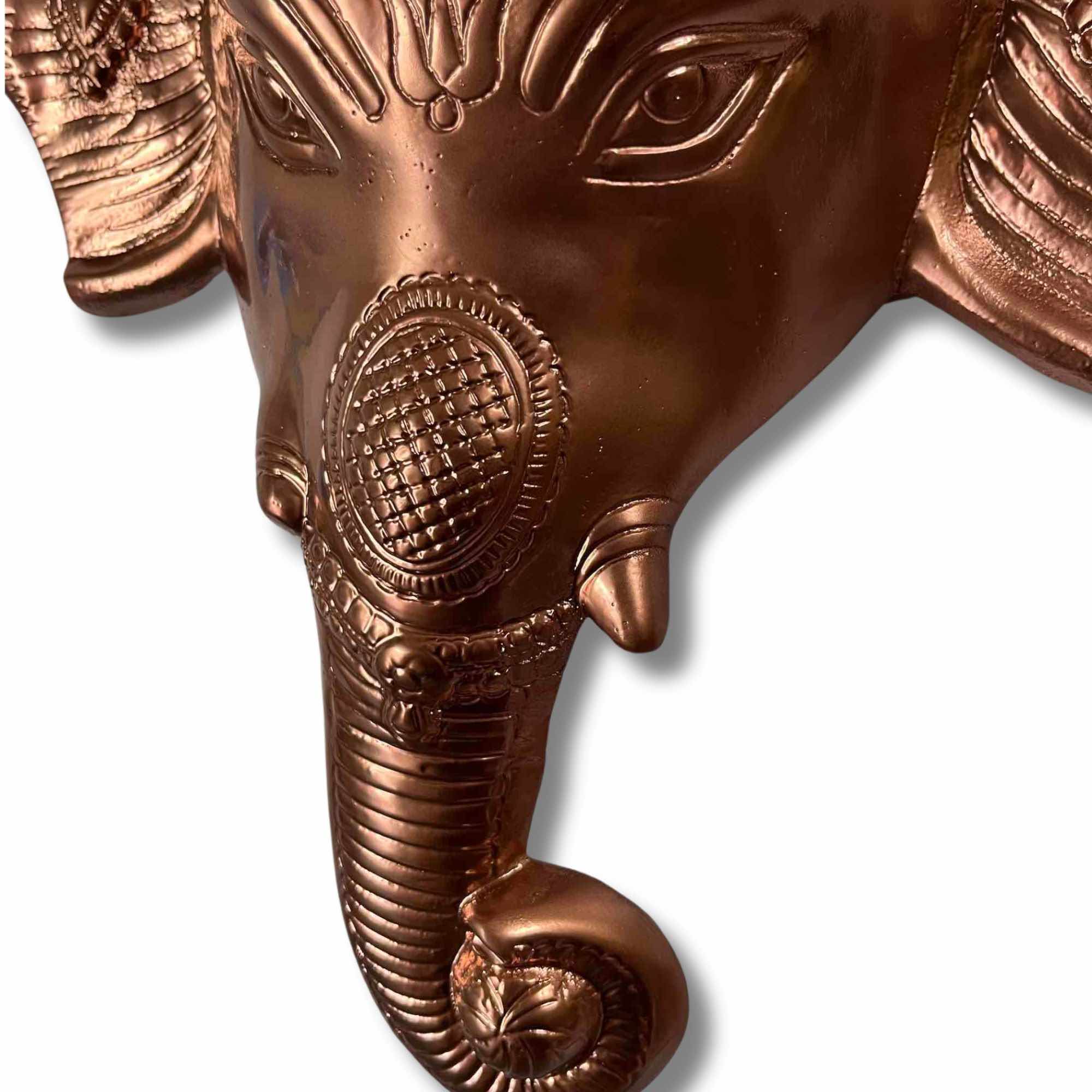 Ganesha Wandmaske Kupfernes Metall