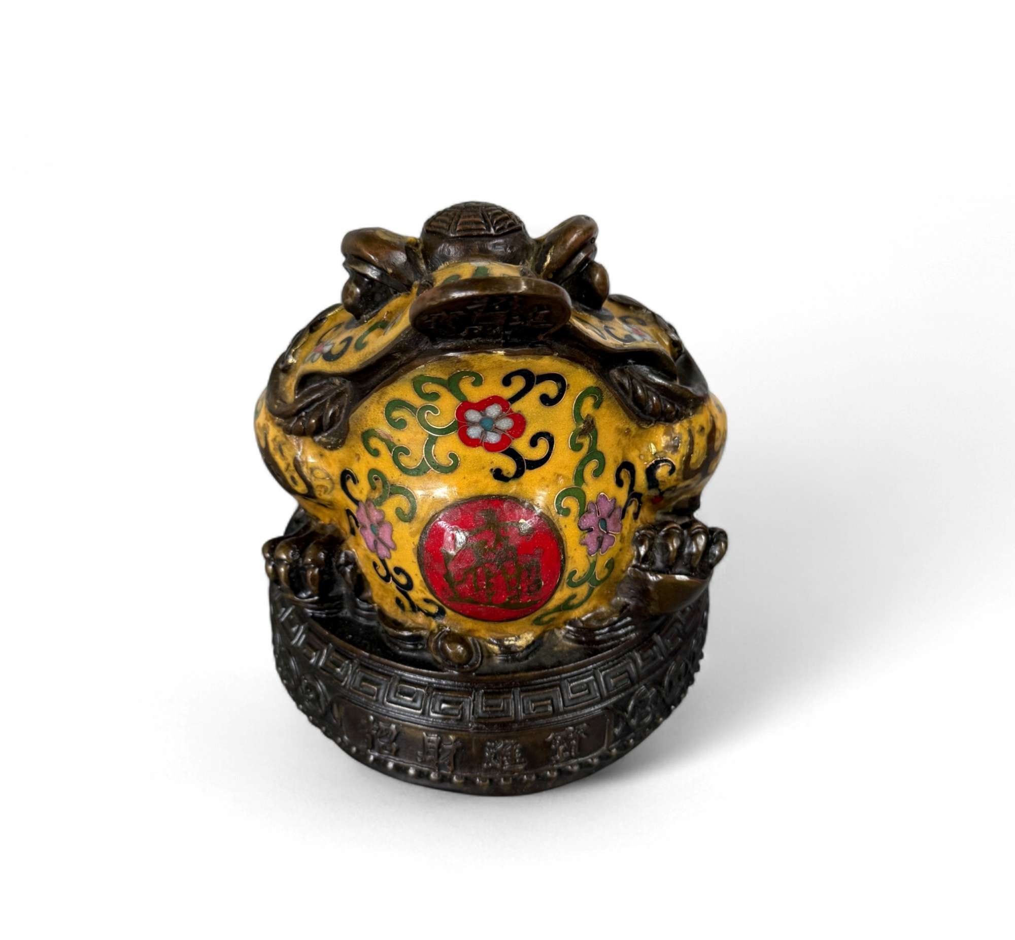 Geldkröte aus Bronze – Traditioneller Feng Shui Frosch