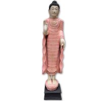 Holz Buddha Figur lehrende Geste 169cm groß