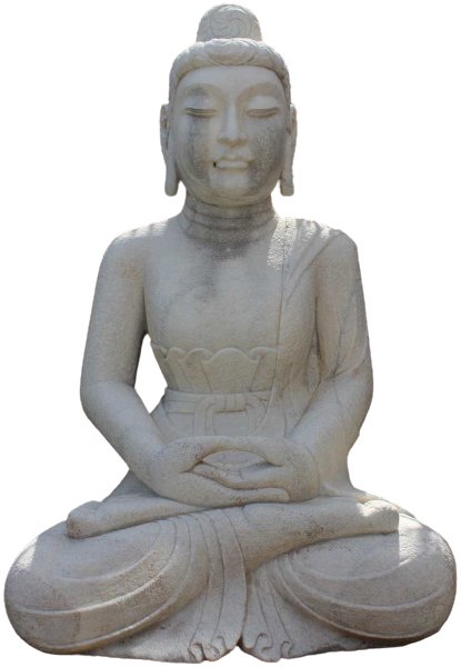 Tempel Buddha Statue175cm groß - restauriert - Asien Garten - Unikat