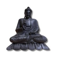 Holz Buddha Figur lehrende Geste 21,5cm groß