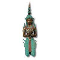 Tempelwächter Thailand Teppanom Bronze Figur
