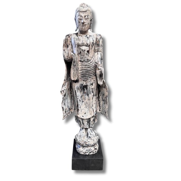 Montags Buddha Figur Holz Thailand 140cm groß