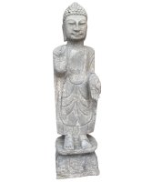 Stein Buddha Figur Garten 50 cm groß
