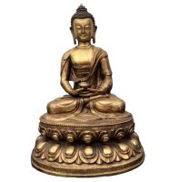 Tibet Buddha Figur Bronze Skulptur - fein ziseliert