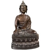 Buddha Figur Tibet Bronze Skulptur 40cm groß