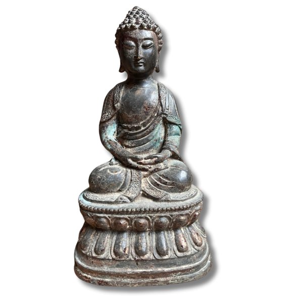 Buddha Figur Meditation Gusseisen - 24,5cm