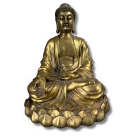 Buddha Figur Bronze Skulptur Geste d. Gebens, 25cm