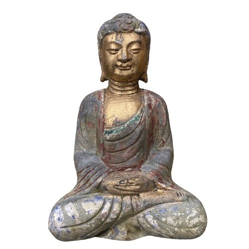 Garten Buddha Tibet Figur Meditation Gartenskulptur