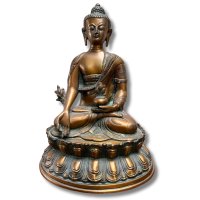 Alte Medizin Buddha Figur Bronze Tibet