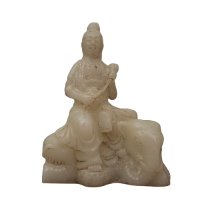 Buddha Figur auf Elefanten Hetian Jade China