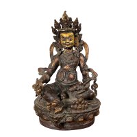 Kubera Figur Bronze Tibet Skulptur Jambhala